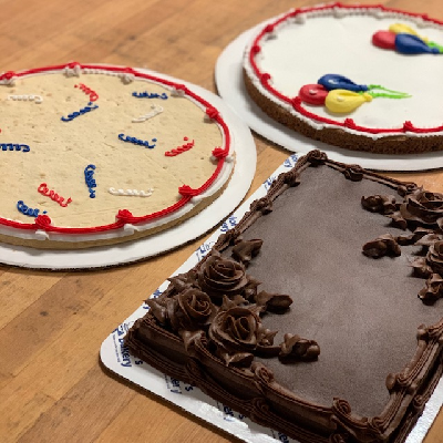 Decorated Brownie & Cookie Cakes
